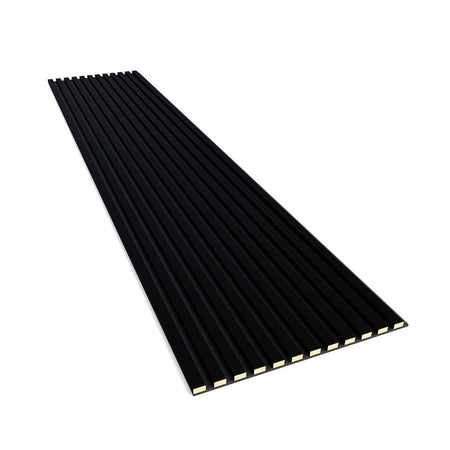 Acoustic Slats Panel - Black Matt - DecorMania.eu