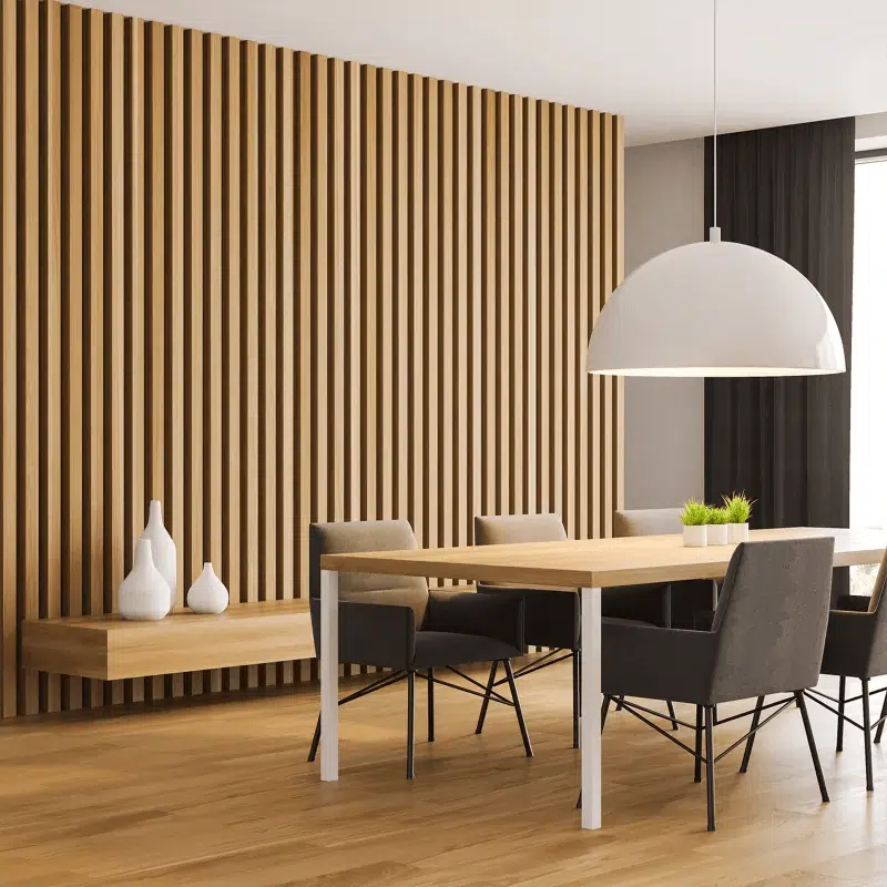 Acoustic Slats Panel - OAK Natural - DecorMania.eu