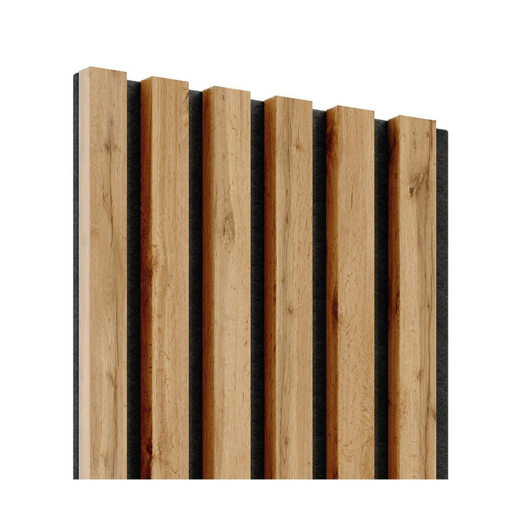 Acoustic Slats Panel - Rustic OAK - DecorMania.eu