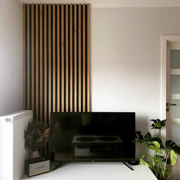 Acoustic Slats Panel - Rustic OAK - Acoustic slats panel - DecorMania.eu