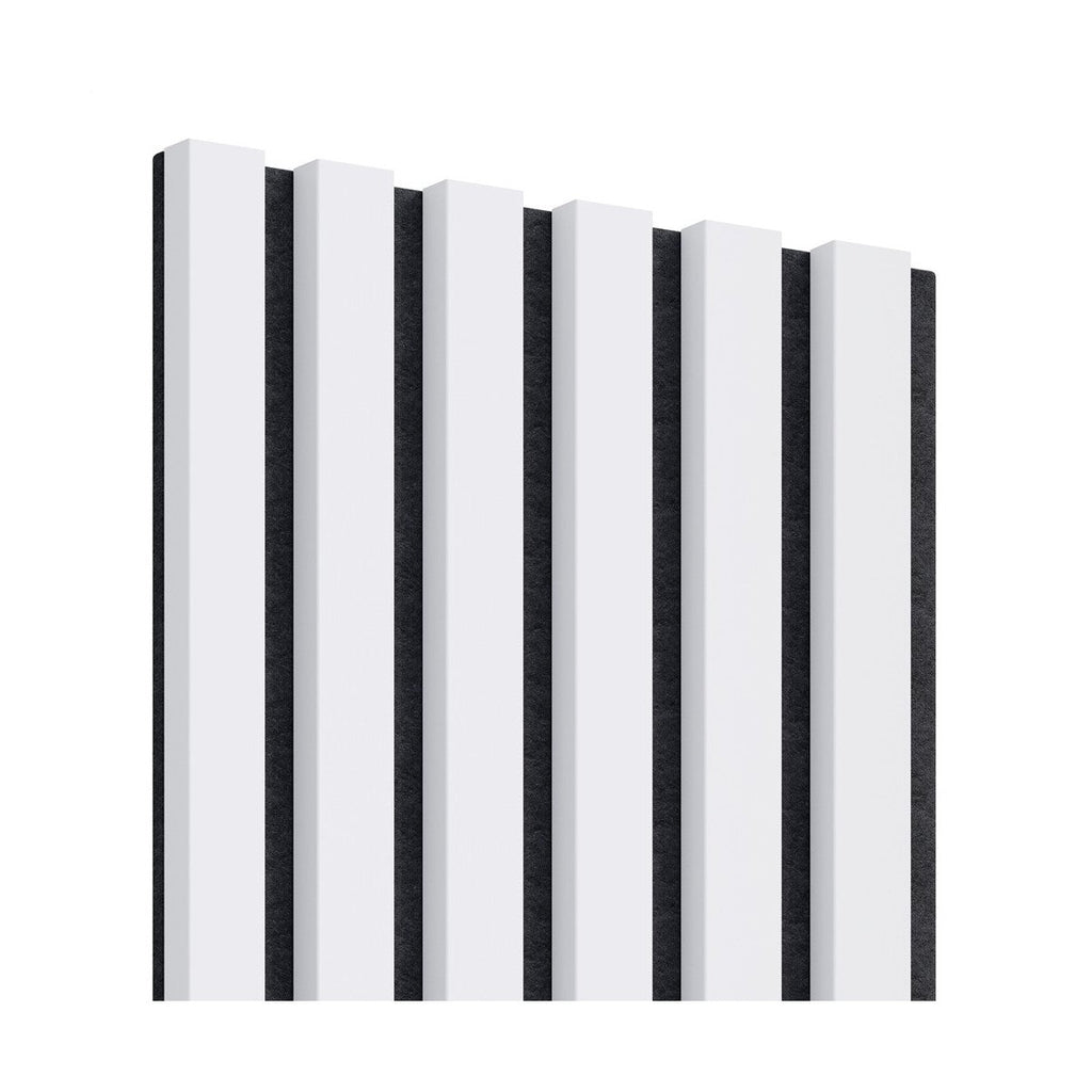 Acoustic Slats Panel - White Matt - DecorMania.eu