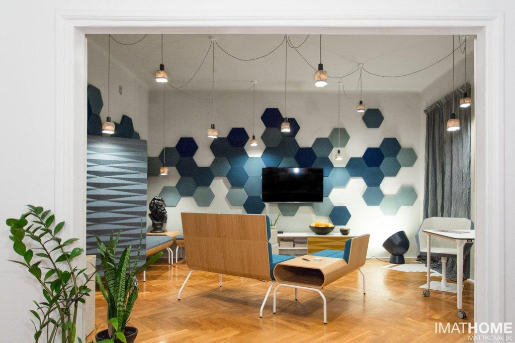 HEXA M Soft Acoustic Wall Panel - DecorMania.eu