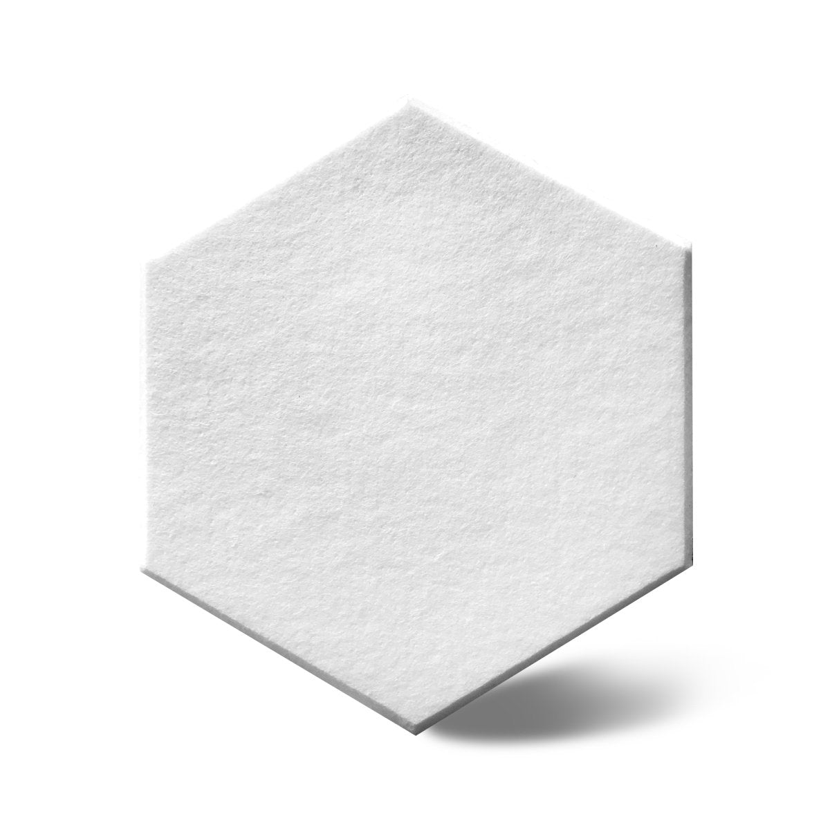 HEXA Felt 3D Panel - WHITE 3pcs. - DecorMania.eu