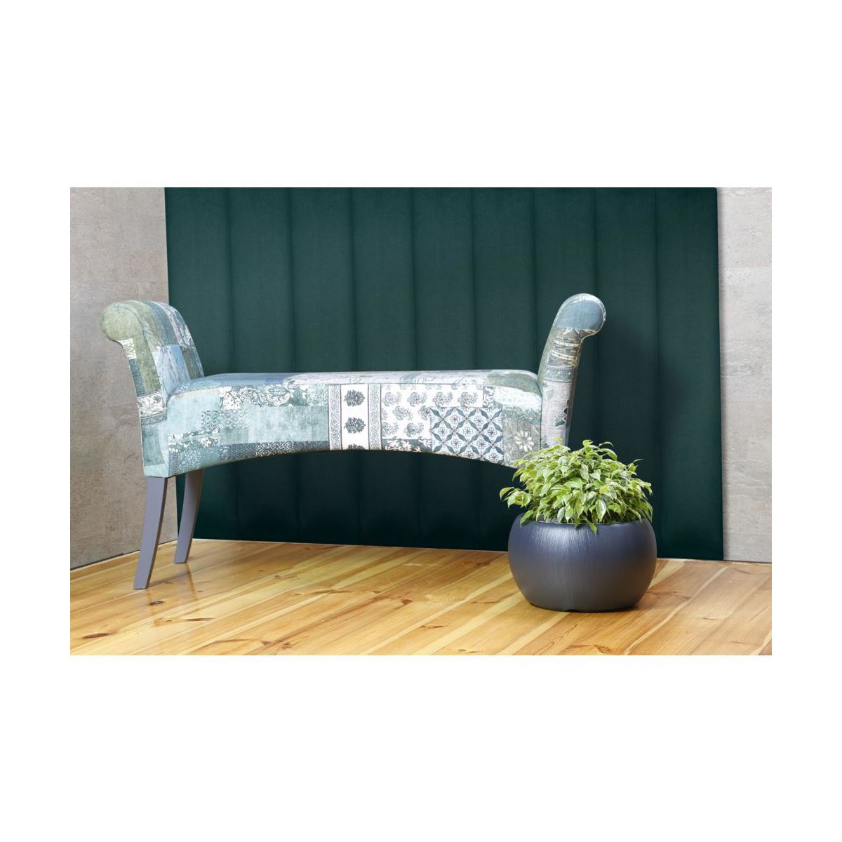 Upholstered 3D Wall Panel 90 x 15 cm - DecorMania.eu